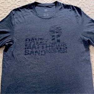 🎸 '24 Dave Matthews Band DMB Unworn All Blue Reverb Staff Member Tour Tee